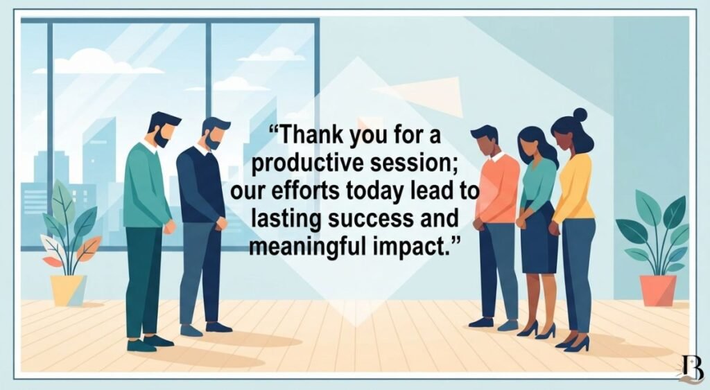 Closing Prayer for a Successful and Productive Meeting