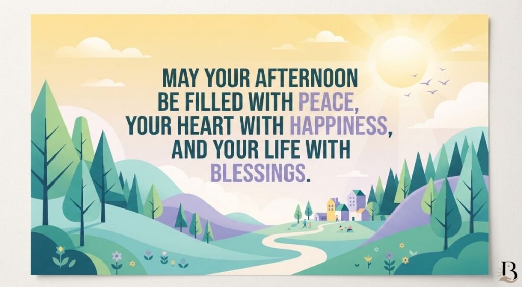Good Afternoon Blessings and Prayers for Peace and Happiness