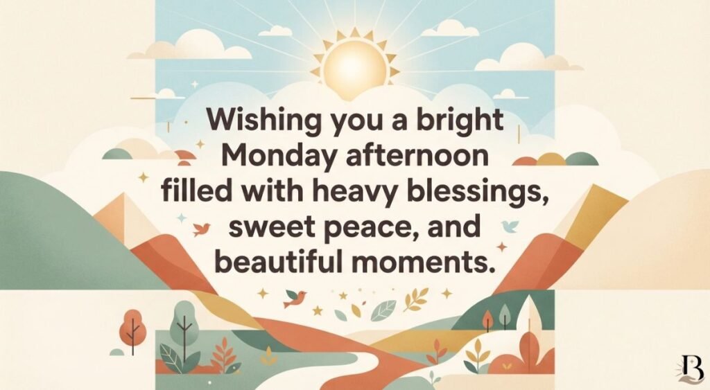 Good Afternoon Monday Blessings & Wishes