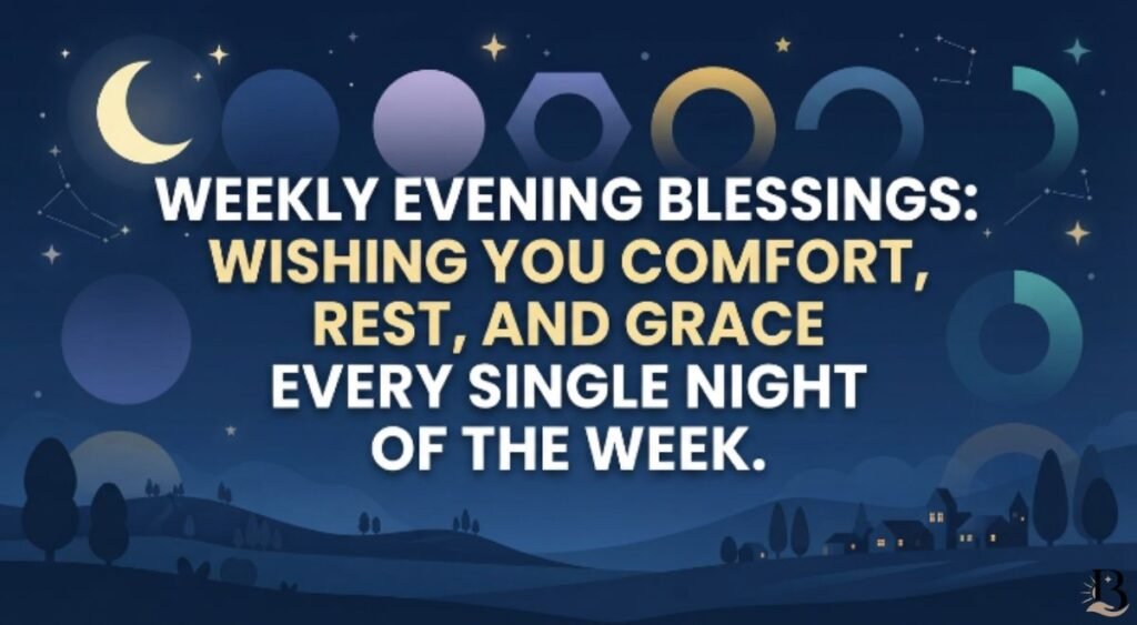 Good Evening Blessings for Every Day of the Week