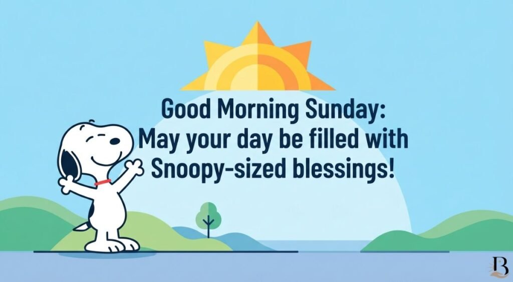 Good Morning Sunday Blessings with Snoopy