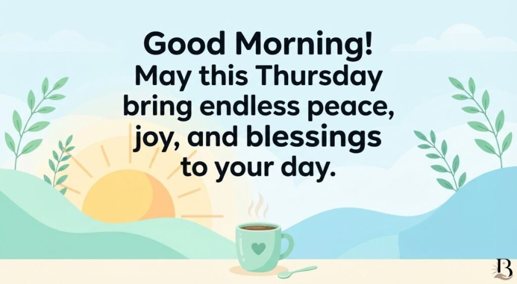 Good Morning Thursday Blessings