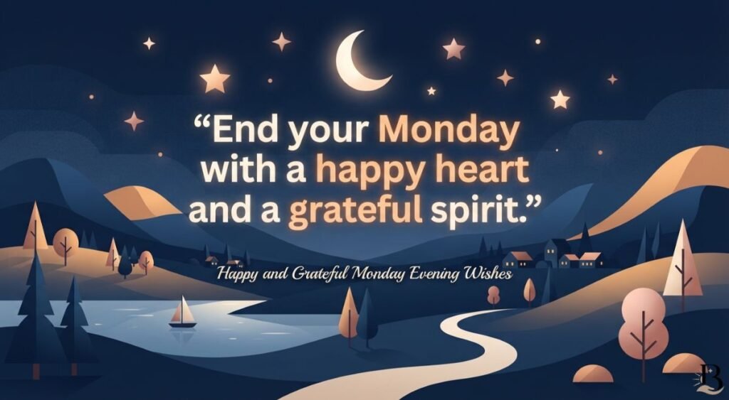 Happy and Grateful Monday Evening Wishes