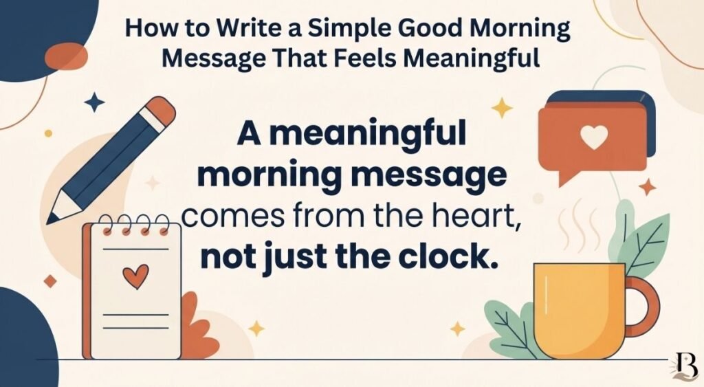 How to Write a Simple Good Morning Message That Feels Meaningful