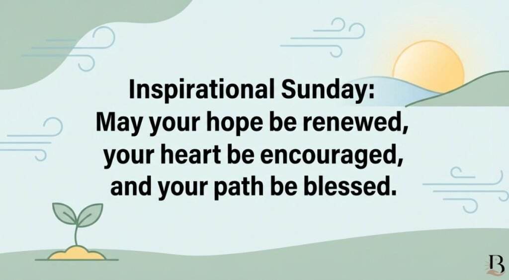 Inspirational Sunday Blessings for Hope and Encouragement