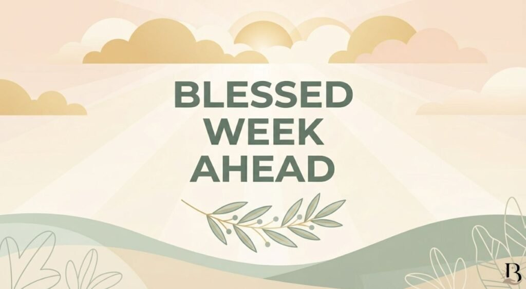 Positive Good Morning New Week Blessings