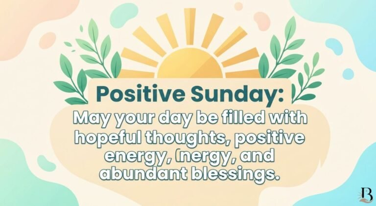 Positive Sunday Blessings