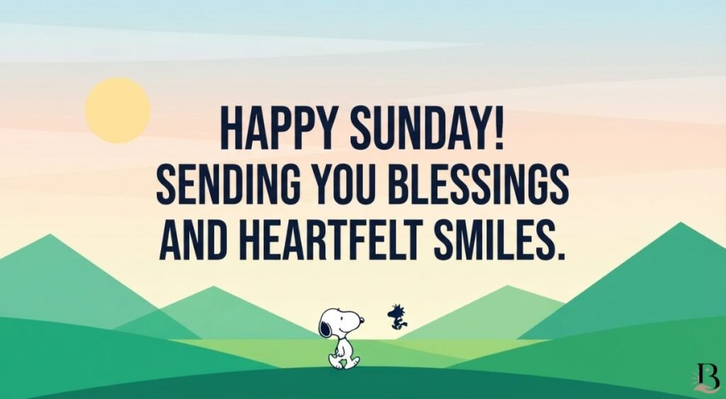 Short Sunday Blessings Snoopy Messages to Share