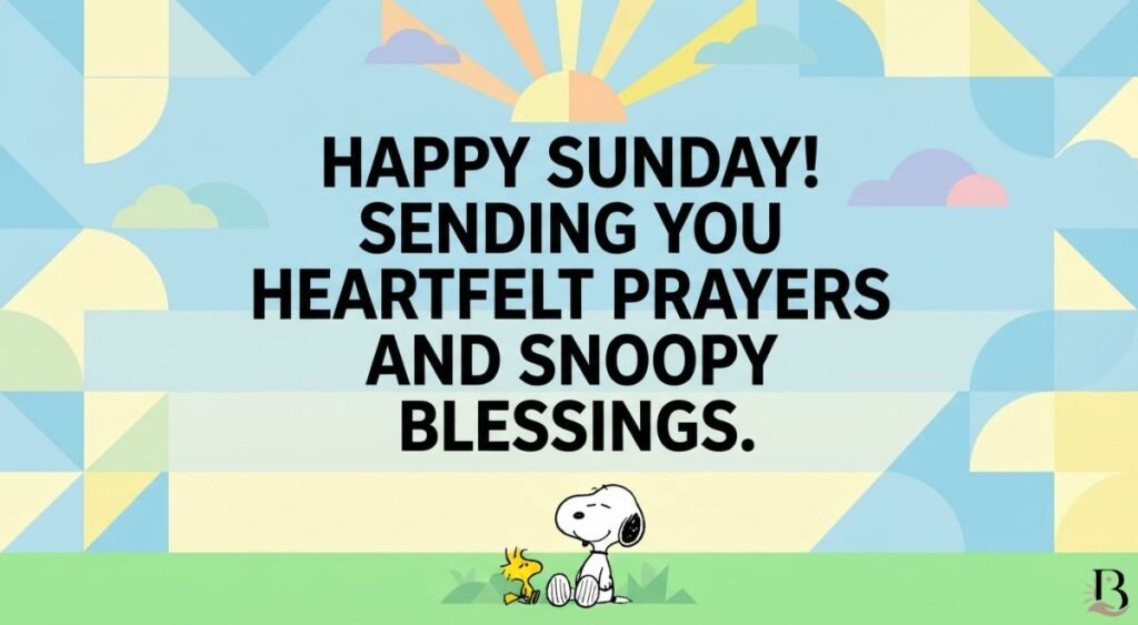 Sunday Blessings and Prayers with Snoopy