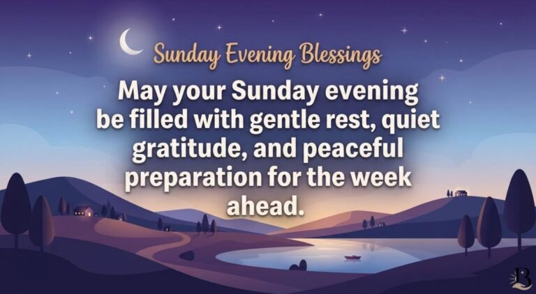 Sunday Evening Blessings