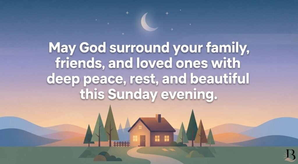 Sunday Evening Blessings for Family, Friends & Loved Ones