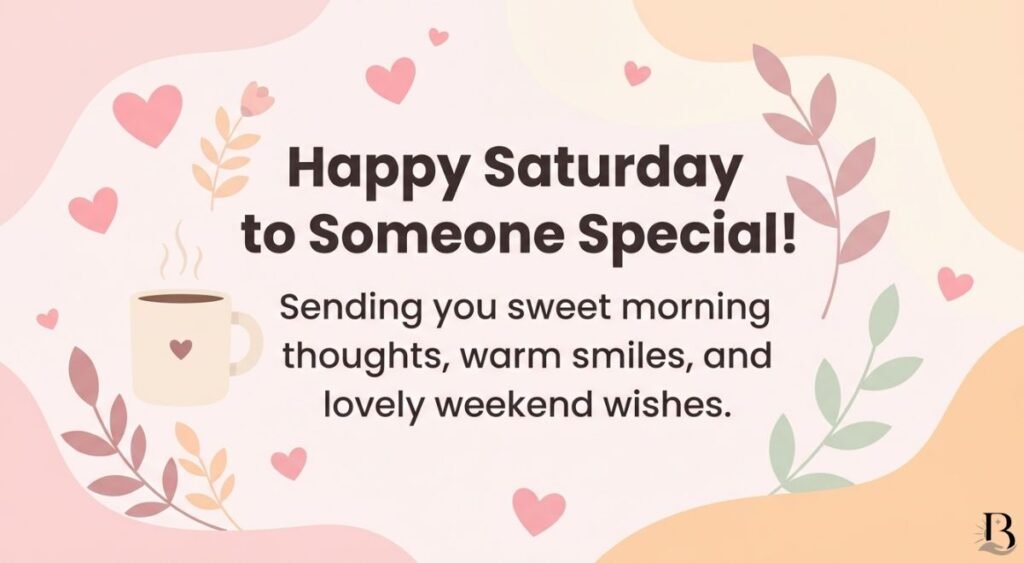 Sweet Saturday Morning Wishes for Someone Special