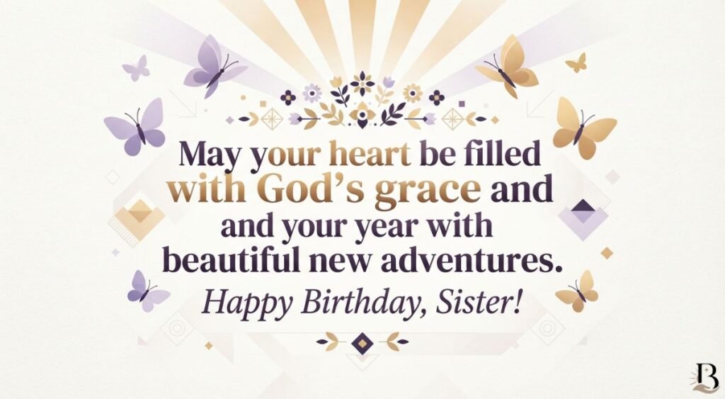 Beautiful and Inspirational Birthday Blessings for Sister