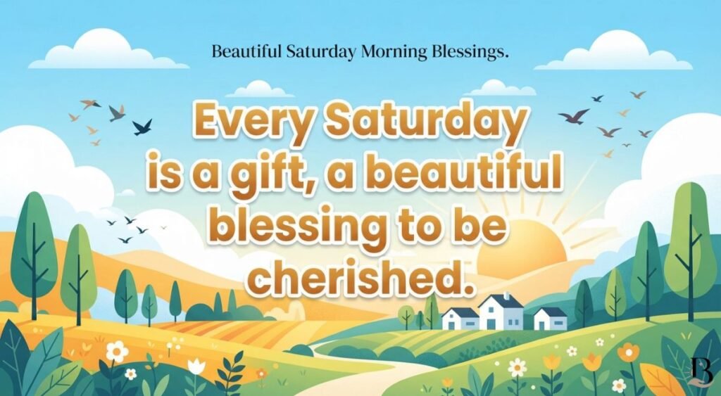 Beautiful Saturday Morning Blessings