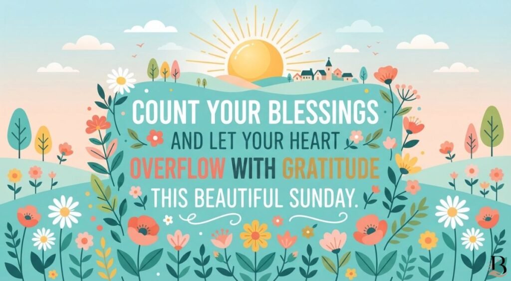 Beautiful Thankful Sunday Blessings Quotes