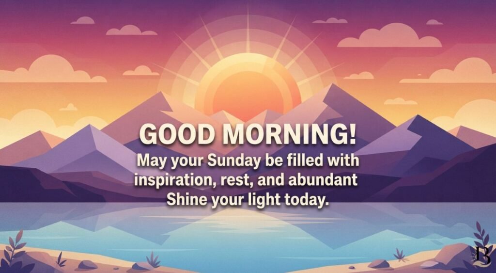 Good Morning Inspirational Sunday Blessings