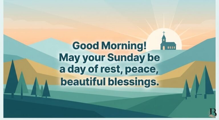 Good Morning Sunday Blessings