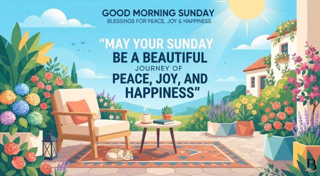 Good Morning Sunday Blessings for Peace, Joy & Happiness
