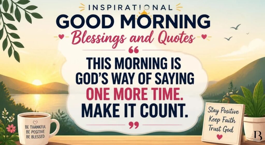 Inspirational Good Morning Blessings and Quotes