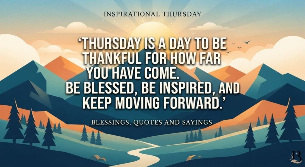 Inspirational Thursday Blessings, Quotes and Sayings