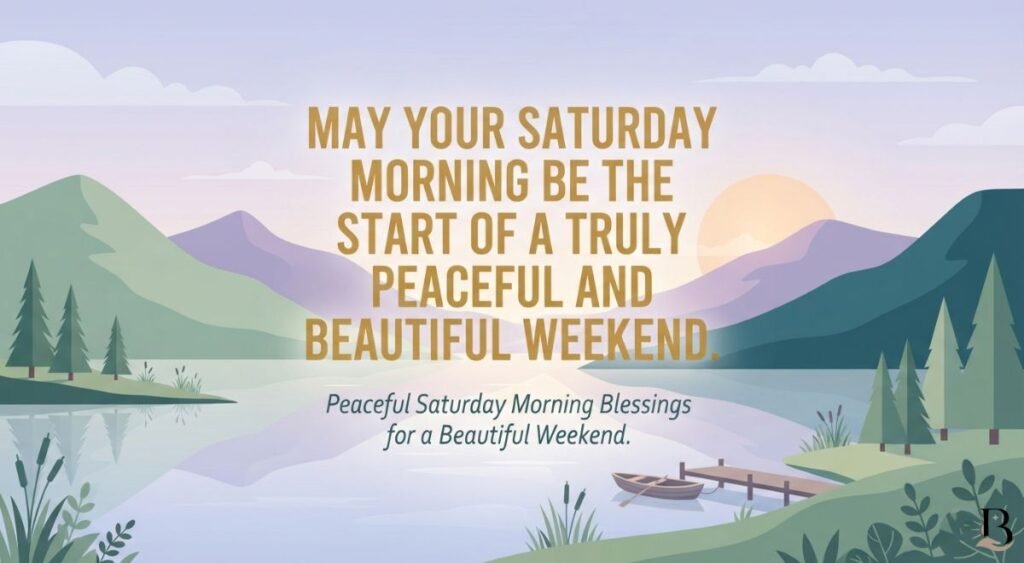 Peaceful Saturday Morning Blessings for a Beautiful Weekend
