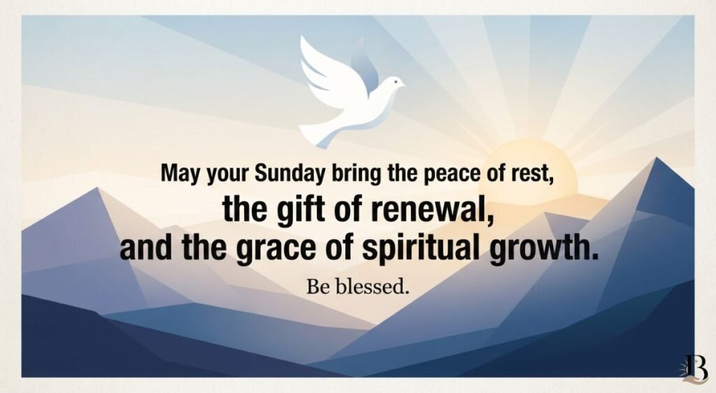 Peaceful Sunday Blessings for Rest, Renewal and Spiritual Growth