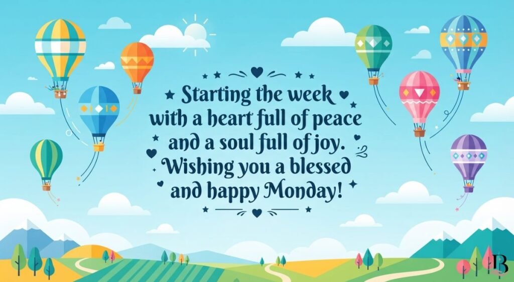 Positive Monday Blessings for Peace, Joy and Happiness
