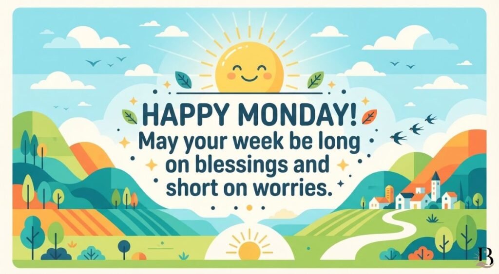 Short Monday Blessings, Wishes and Greetings