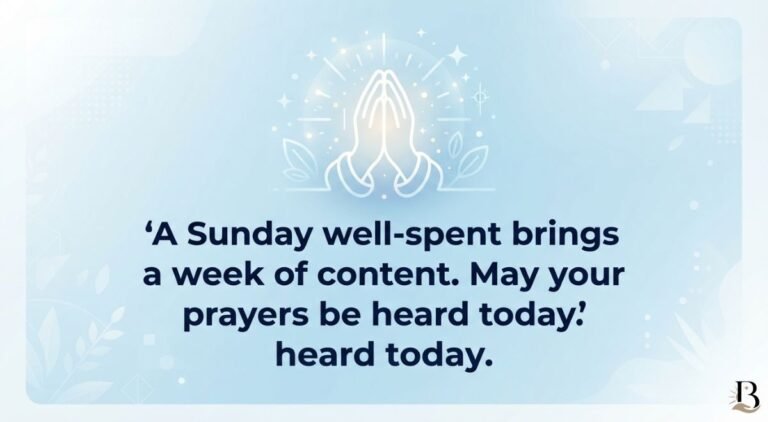 Sunday Prayer Message