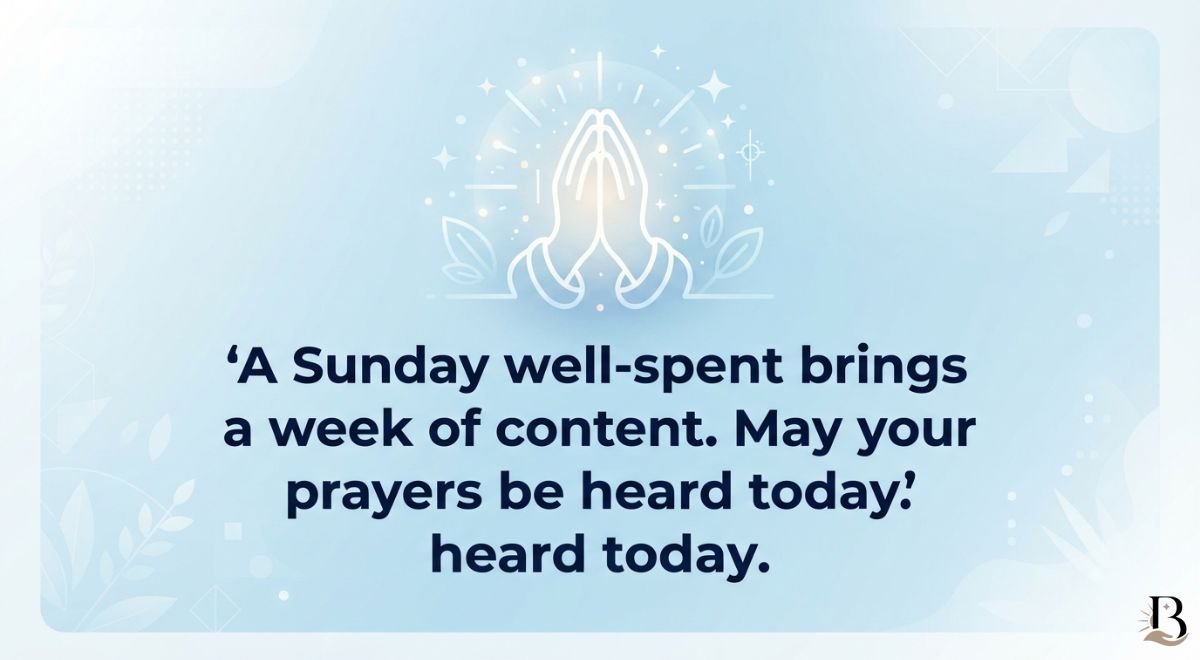 Sunday Prayer Message
