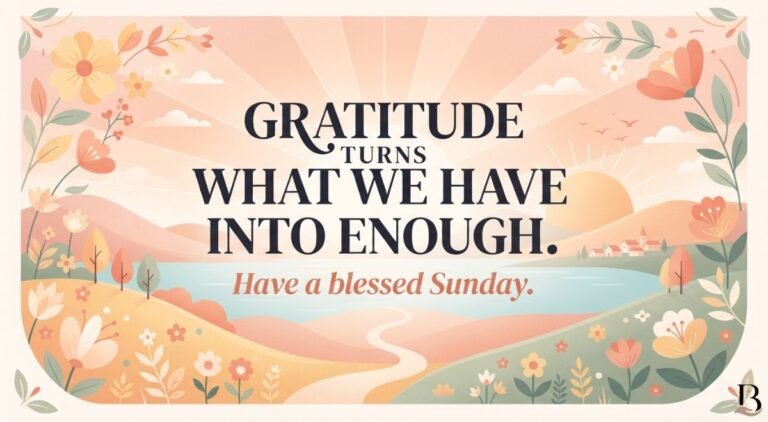 Thankful Sunday Blessings Quotes