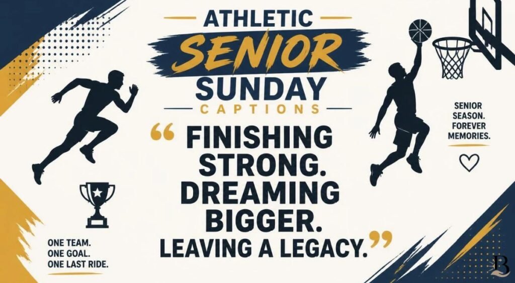 Athletic Senior Sunday Captions