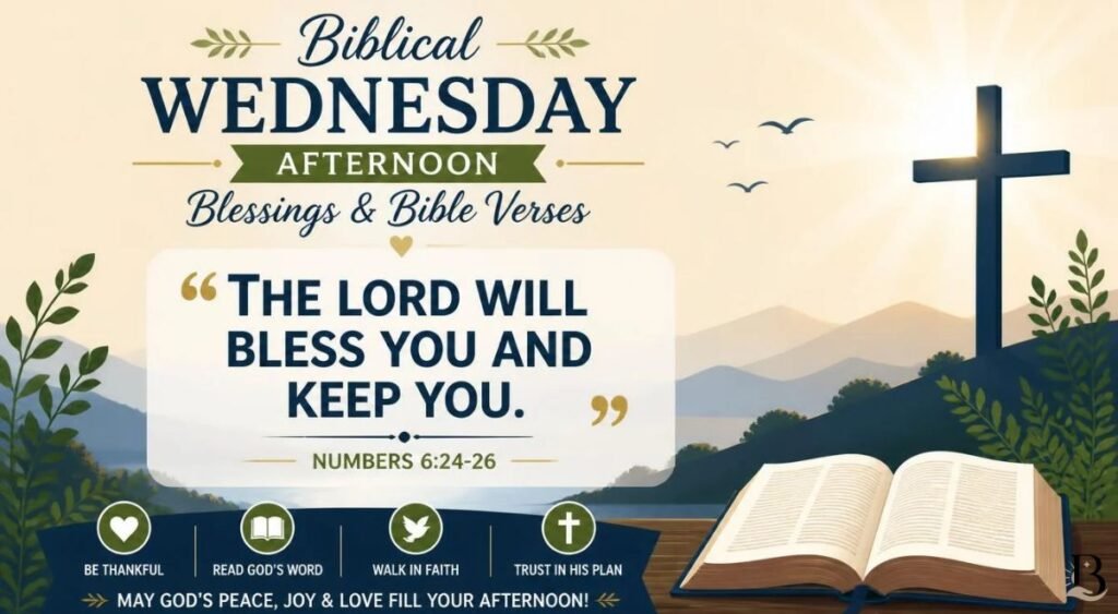 Biblical Wednesday Afternoon Blessings & Bible Verses