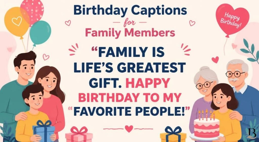 Birthday Captions for Family Members