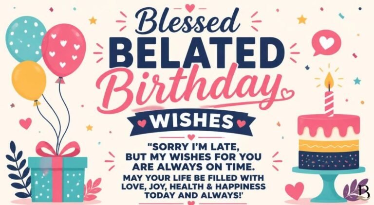 Blessed Belated Birthday Wishes