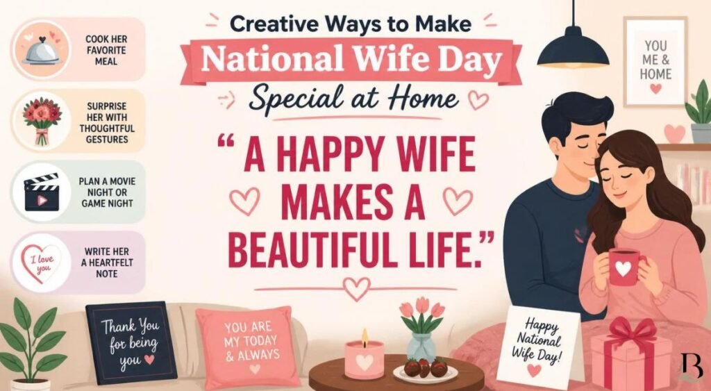 Creative Ways to Make National Wife Day Special at Home