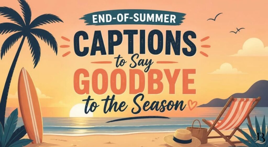 End-of-Summer Captions to Say Goodbye to the Season