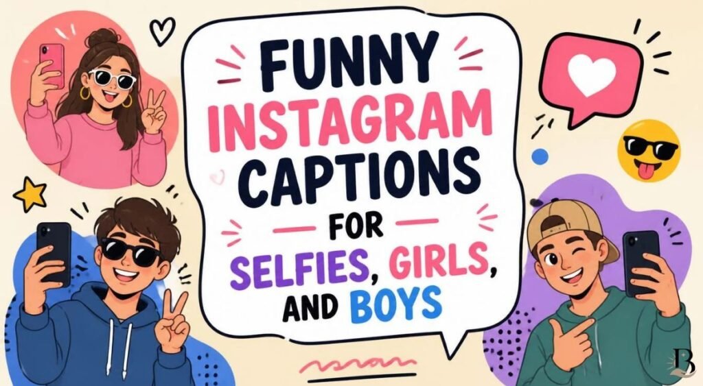 Funny Instagram Captions for Selfies, Girls, and Boys