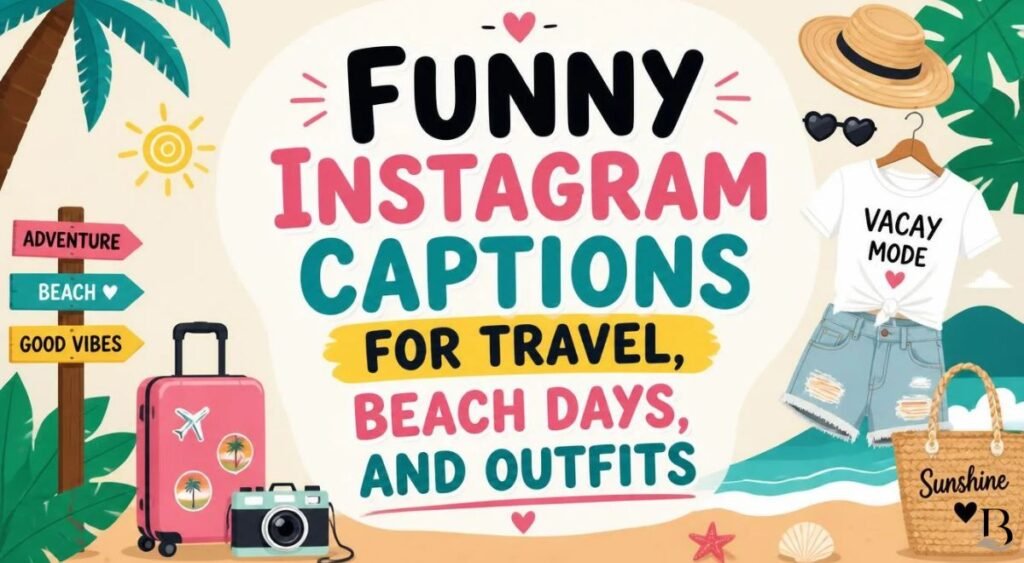 Funny Instagram Captions for Travel, Beach Days, and Outfits