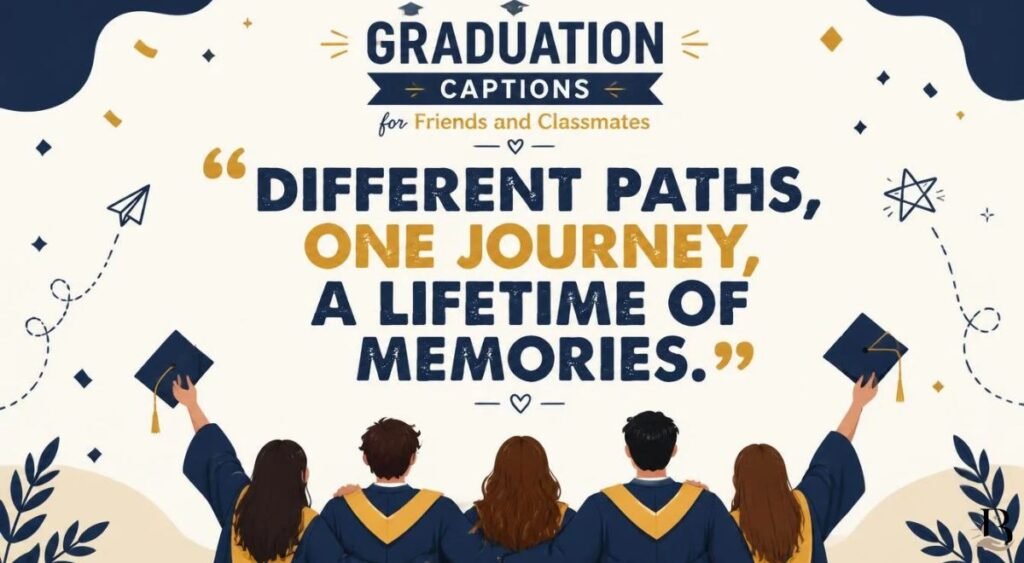 Graduation Captions for Friends and Classmates
