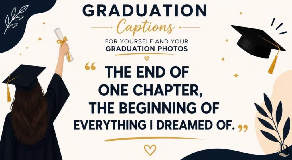 Graduation Captions for Yourself and Your Graduation Photos