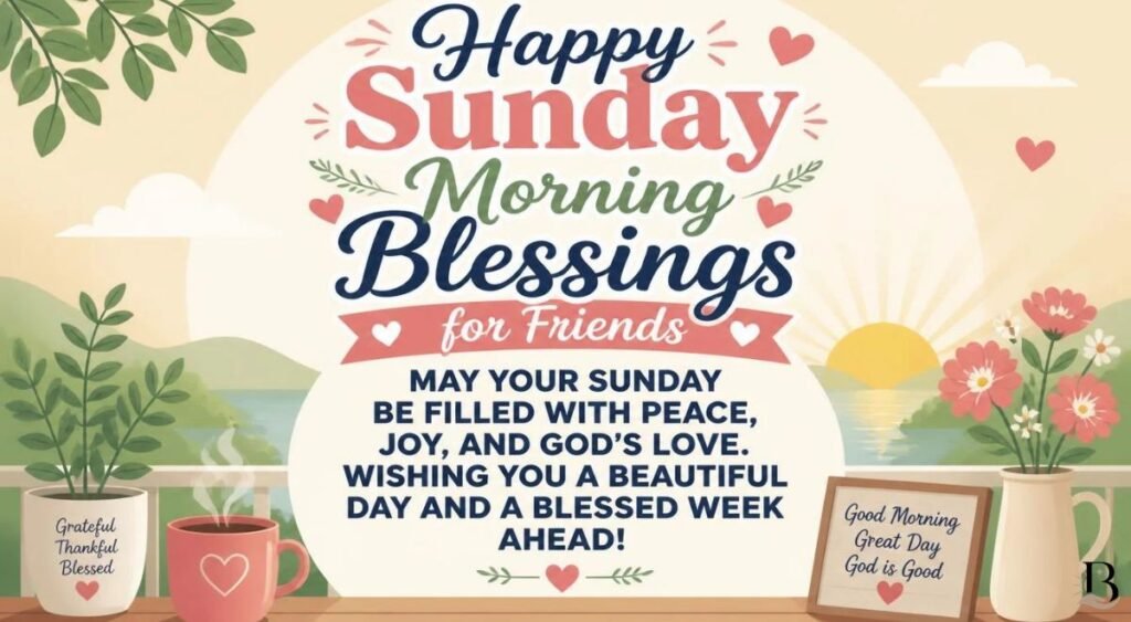 Happy Sunday Morning Blessings for Friends