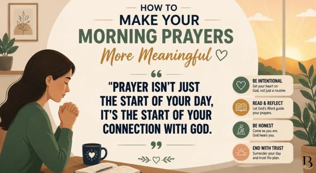 How to Make Your Morning Prayers More Meaningful