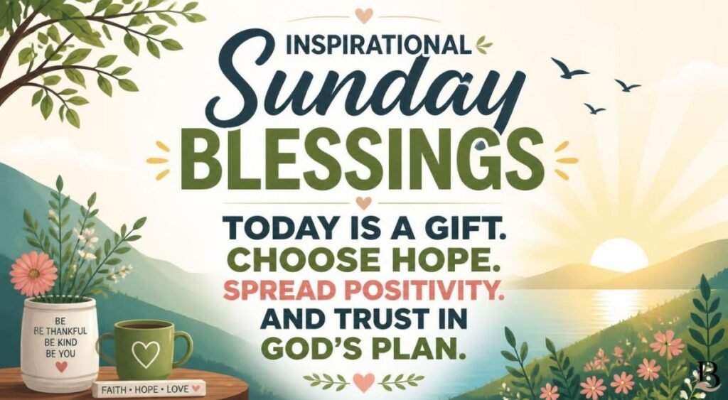 Inspirational Sunday Blessings Images for Hope and Positivity