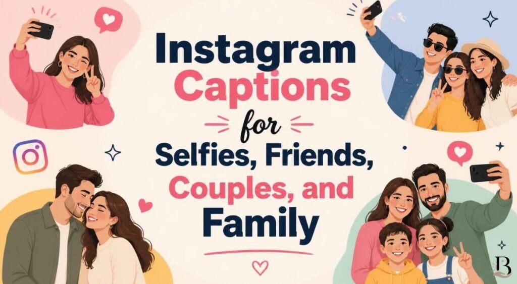 Instagram Captions for Selfies, Friends, Couples, and Family