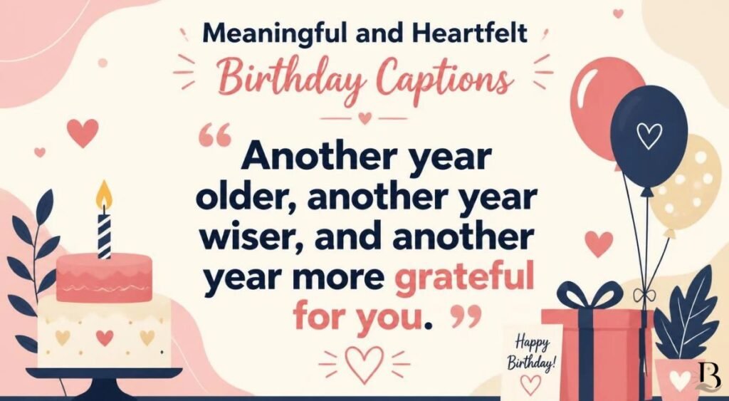 Meaningful and Heartfelt Birthday Captions