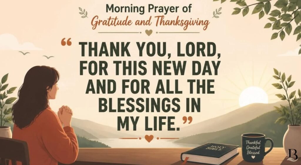 Morning Prayer of Gratitude and Thanksgiving
