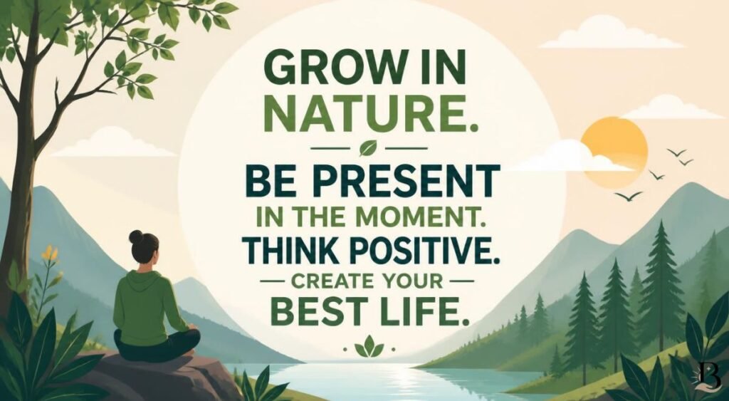 Nature Motivation for Personal Growth, Mindfulness, and Positive Thinking