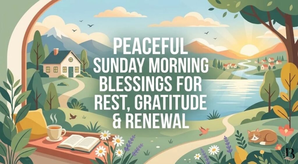 Peaceful Sunday Morning Blessings for Rest, Gratitude and Renewal