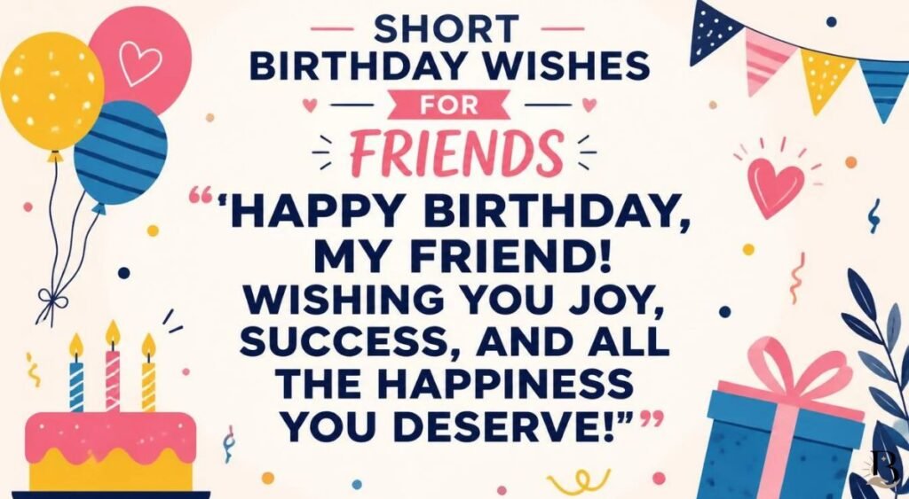 Short Birthday Wishes for Friends